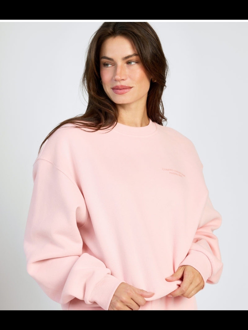Comfrt Crewneck Sweatshirt - Pastel Collection  Bubblegum XL
